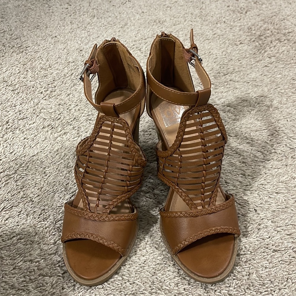 DV Strappy Brown Heels